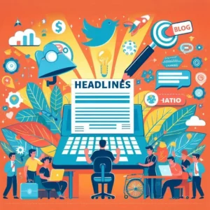 Imagem ilustrando estratégias para criar títulos irresistíveis que aumentam o tráfego do blog e convertem leitores em fãs.